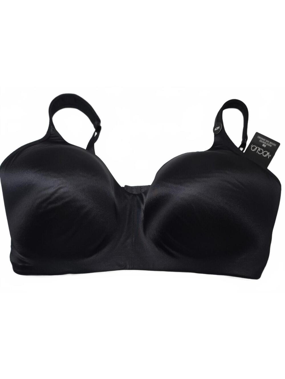 Voglo Eva Padded Wireless Black Smooth Full Coverage Bra Size 42H New with Tags